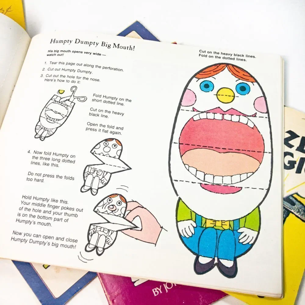 Puzzles, Games, & Magic: Bundle of 5 Vintage Kids’ Books